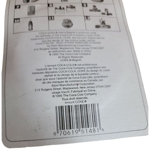 Always Coca-Cola Coke Vintage 1995 Refrigerator Magnet New Old Stock - Picture 11 of 12